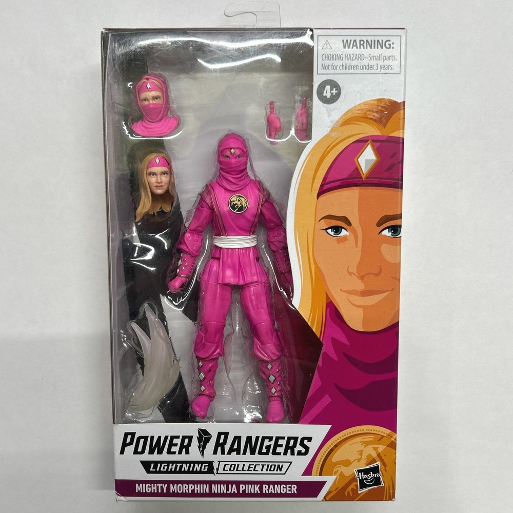 Power Rangers Lightning Collection Mighty Morphin Ninja‎ Pink Ranger Hasbro NIB
